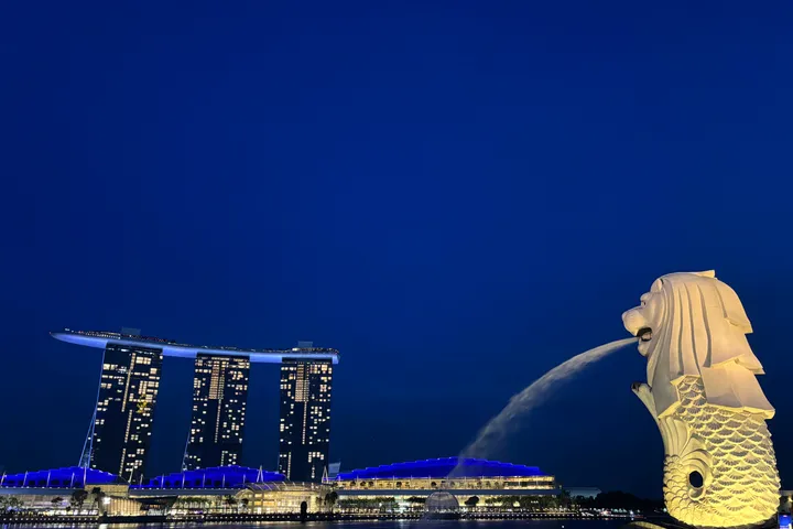 Merlion and Marina Bay Sands